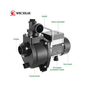 Pompes centrifuges solaires à haut débit 400W 36V, pompe de surface pour l'irrigation agricole WHC-CPM4-22-400W/36V Bo - Product Image 2
