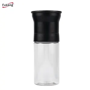 Heißer Verkauf neues Design 100ml Haustier Gewürz/Pfeffer/Salz mühle Glas