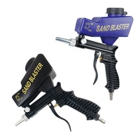 Pistolet de sablage pneumatique portable à main, pistolet de sablage pneumatique et 1 kg d'abrasif