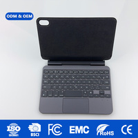 Casing Keyboard Magnetik Laudtec untuk iPad Mini 6/7 dengan Penyangga Engsel dan Daya Cengkeram Kuat, OEM/ODM Custom, Bersertifikasi CE/FCC/RoHS