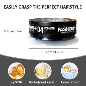 OEM ODM commercio all'ingrosso produttore di <span class=keywords><strong>cera</strong></span> per capelli senza fiocchi tenere ferma gli uomini Styling prodotti per capelli pomata <span class=keywords><strong>cera</strong></span> <span class=keywords><strong>facile</strong></span> da usare - Product Image 3