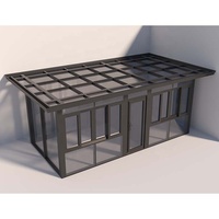Fenêtres modernes en aluminium à double vitrage, vitrage pour véranda, jardin d'hiver, économie d'énergie, serres, véranda pour villa