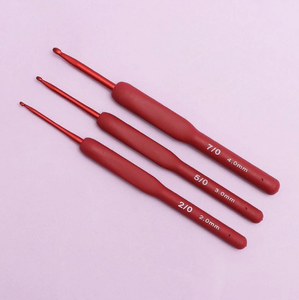 <span class=keywords><strong>Agujas</strong></span> de Tejer Ergonómicas de Aluminio con Mango Suave Rojo, Tipo <span class=keywords><strong>Tulip</strong></span>án, Accesorios para Tejer a Mano - Product Image 5
