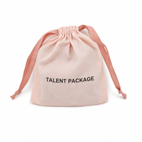 Pochette à savon pour bougie en coton et lin imprimé de logo personnalisé sac cadeau écologique à cordon