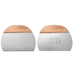 Utensile da Cucina in Acciaio Inox per Impasto e <span class=keywords><strong>Farina</strong></span>, Coltello per Pasticceria e Raschietto per Torte con Scala Graduata - Product Image 5