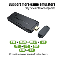 JSGAMING M8 Console de jeu portable 4K TV HD avec 2 manettes sans fil, 20000 jeux vidéo rétro classiques