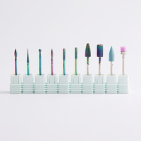 Kit d'accessoires multifonctionnels professionnels portables pour ponceuse à ongles électrique, embouts en acier inoxydable pour le ponçage des capsules d'ongles en acrylique