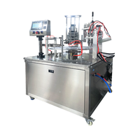 Machine de remplissage et de scellage automatique de liquides, 5-25 gobelets par minute, capacité de 100 ml, 220 V, pour crème glacée, jus, yaourt, eau pure