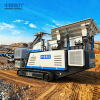 Concasseur mobile de sable et de gravier pour l'extraction minière, traitement d'agrégats, intégration modulaire, flexible, pour projets miniers à l'étranger