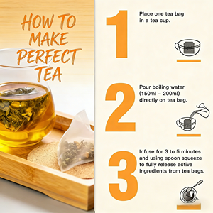 Thé de santé OEM à base de molène, de myrtille et de menthe, complément respiratoire à base de plantes, sachets de thé apaisants pour la gorge et la poitrine, boîte - Product Image 5