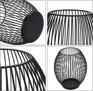 Lanterne noire chandelier Vintage fer bougie décoration romantique noël chandelier accessoires de tir - Product Image 2