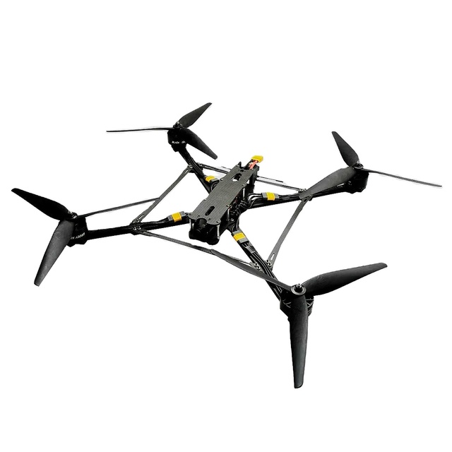 Yikawei 20km Flight Range Carbon Fibre FPV Quadcopter Drone 5kg Payload 150km/h Speed 2mm Upper Plate Thickness FPV Kit Included