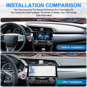 Autoradio Android Navihua pour Honda CIVIC 2016-2021, CarPlay sans fil, écran tactile, GPS, lecteur multimédia, lecteur vidéo stéréo - Product Image 6