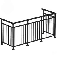 Nouvelle Arrivée Garde-corps de Balcon en Aluminium de 7 pieds, Revêtement Poudré, Écologique, Élégant et Robuste, Modélisation 3D pour Terrasse Extérieure