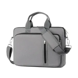 Laptop-Schultertasche Notizbuch Aktentasche Ärmeltasche für Macbook Pro Air 15 Hülle schwarzer wasserdichter Laptop