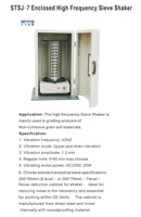 STSJ-7 Enclosed High Frequency Sieve Shaker Used to Grading Analysis of Non-cohesive Grain Soil Materials