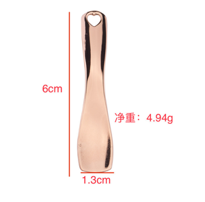 DF313 Espátula Cosmética de Metal de Aleación de Zinc, Exquisita y Lujosa, Plateada, para Crema, Masajes y Aplicación, Catálogo de Herramientas - Product Image 4