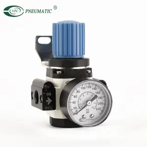 Vendita calda di Alta Qualità Frl Unità O-MIDI G1/2 inch Pneumatic Air Regolatore di Pressione con Manometro