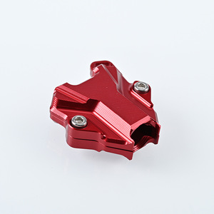 ขายึดข้างมอเตอร์ไซค์แบบ CNC สีแดง อะลูมิเนียม ชิ้นส่วนสั่งทำพิเศษเพื่อการปรับปรุงและอัปเกรด - Product Image 1