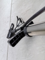 Outils de pompage, pompe à air gonflable haute pression pour moto, pour petits tuyaux de 35/320 mm, tube en acier inoxydable, argenté