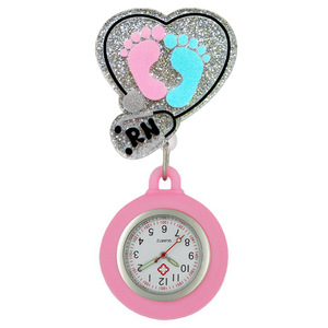 Cheap Personalized Silicone Nurse Brooch Watch Nurse Fob Watch Nursing Pocket Watches - Product Image 1