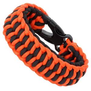 मेटल प्लास्टिक बकल के साथ आउटडोर सर्वाइवल हाइकिंग और कैम्पिंग के लिए नया डिज़ाइन 7-स्ट्रैंड्स कोर रस्सी बुनाई 550 पैराकार्ड ब्रेसलेट - Product Image 2