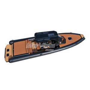 Bote de Aluminio <span class=keywords><strong>con</strong></span> Casco Rígido de 34 pies, RHIB Orca Hypalon, Bote Inflable <span class=keywords><strong>con</strong></span> Casco de Aluminio para Crucero <span class=keywords><strong>con</strong></span> Doble Motor Fuera de Borda de 300 HP - Product Image 2