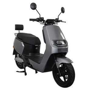 Scooter électrique urbain pour adultes avec siège à dossier bleu clair, frein à disque de moto - Product Image 6