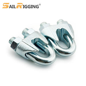 Pince de câble métallique malléable Type B avec pince de câble métallique à poignée galvanisée 3/8 1/8 pince de câble Pinzas Para câbles De Acero - Product Image 2