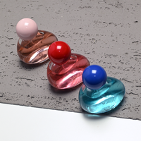 Flacon de parfum rond de 50 ml avec bouchon à bille, flacon pulvérisateur en verre avec logo personnalisé et boîte cadeau