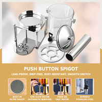 Distributeur de boissons automatique de luxe argent/or YITIAN, 8L, distributeur de jus froid pour restaurant, hôtel