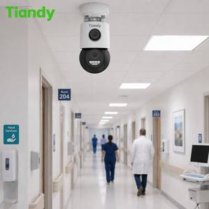 Caméra WiFi Tiandy double 4MP avec audio bidirectionnel, CMOS, Cloud, Pan-Tilt, étanche IP66, détection de mouvement, vision nocturne couleur pour la maison - Product Image 3