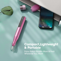 Nouvelle perceuse à ongles portable en aluminium de haute qualité 2026, rechargeable, 20000 tr/min, faible bruit, affichage, perceuse à ongles professionnelle