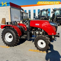 Neuer Landwirtschaftlicher Nutztraktor 80PS 90PS 100PS 120PS mit Kabine, Klimaanlage, Frontlader und Anbaugeräten wie Bodenfräse zum Verkauf