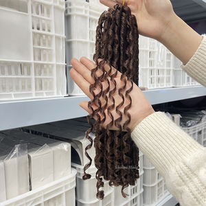 Venta al por mayor 3x14 pulgadas kanekalon cabelo sintetico cabelo organico <span class=keywords><strong>Nina</strong></span> SOFTEX cabello cabelo organico trenzas 45 hebras/paquete - Product Image 3