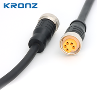 KRONZ 7/8 "Connecteurs d'alimentation non blindés en PVC personnalisés Connecteurs circulaires droits moulés femelles à 3/4/5 broches