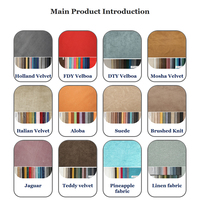 Neues Design 100% Polyester Imitation Leinen Stoff Schwergewicht Plain Trikot Günstige farbige Leinen Material für Sofa Polster Home