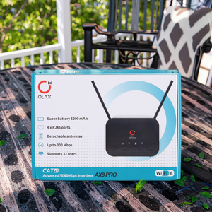เราเตอร์ OLAX AX8 Pro CPE ปลดล็อค รองรับ Wifi Cat6 LTE ความเร็วสูง ใส่ซิมการ์ด 4g 300mbps ไร้สาย ใช้งานได้ทั้งภายนอกและภายในอาคาร พกพาสะดวก - Product Image 2