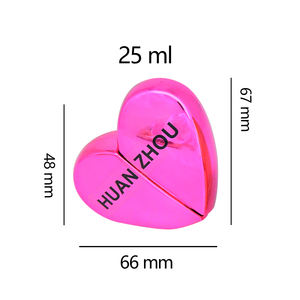 Vidrio vacío en forma de corazón 25ml Lady Cute Portable Atomier Spray Fancy Perfume Container Botellas - Product Image 6
