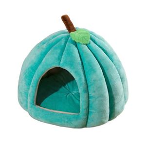 Deep Sleep Tent Pumpkin Winter Warm Closed <b>Cat's</b> Nest Four Seasons Universal Pet Bed for Christmas - Product Image 2