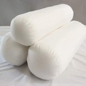 Almohada cilíndrica multifuncional de lujo con soporte para la espalda, cojín de plumas para abrazar y dormir, funda 100% algodón, esponjosa - Product Image 1