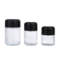 Personnalisé 1g 3.5g 7g fleur sèche Bocal en verre résistant aux enfants 1oz 2oz 3oz 4oz stockage de fleurs bocal en verre à l'épreuve des enfants