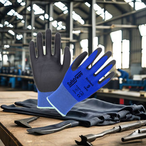 Guantes DE SEGURIDAD antideslizantes Ultra Fit Espuma de nitrilo a prueba de cortes Material industrial de nailon Spandex para compatible con pantalla táctil - Product Image 3