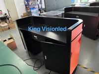 Écran LED incurvé King Visionled GOB P2.5 P1.86 pour DJ en intérieur avec roues, haute définition, table de bar intelligente pour fête