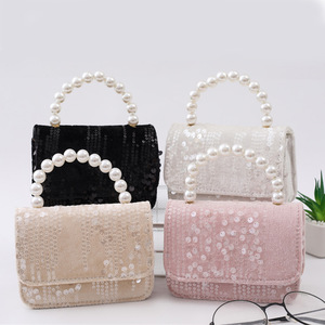 Children's New Autumn Winter Woolen Sequined Polyester <b>Square</b> Crossbody Shoulder Chain Handbag Fashion for Style Tanjing - Product Image 3