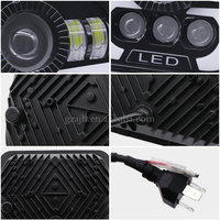Nouveau Rectangulaire 4X4 Halo Anneau 55W 7X6 Led Phares Salut Lo Faisceau 5X7 "Led Phares Avec Drl