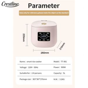 Olla Arrocera de Alta Calidad para el Hogar, Olla Arrocera Multifunción de 5L con 10 Controles de Cocción - Product Image 6