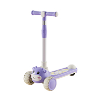 Trottinette pour enfants modèle Hippo, jouet à roulettes pour enfants, trois roues, siège confortable, adapté aux enfants de 3 à 8 ans