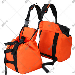 Bolsa tipo chaleco para caza al aire libre, mochila impermeable de tela Oxford de gran capacidad 2 en 1 para deportes al aire libre, Color naranja Unisex - Product Image 1