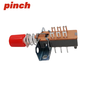 Interruptor de Pared Metálico y Duradero Pinch A03, Botón de Bloqueo Automático de 6 Pines, 10A 250V - Product Image 3